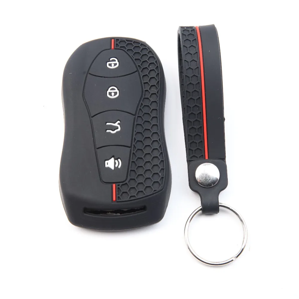 2026 Anti‑Scratch Silicone Key Shell With Keychain for Geely Azkarra Tugella FY11 Atlas Pro Emgrand GS X6 2019‑2020 Fob Case