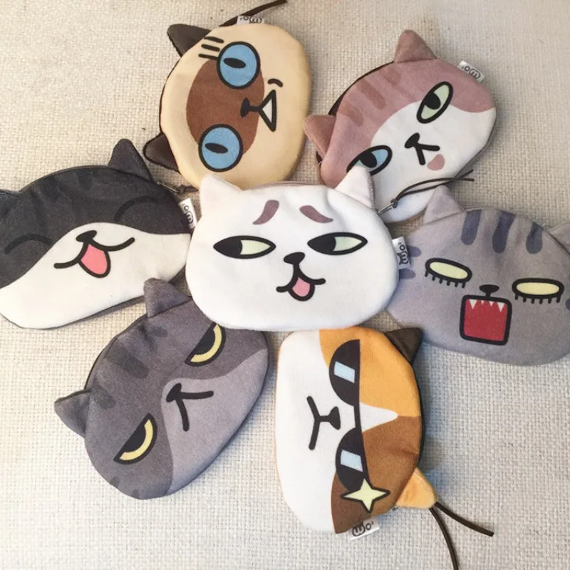 Cute Mini Cat Coin Purse Headphone Data Cable Lipstick Storage Bag Luxury Designer Wallet Clutch Bag for Women