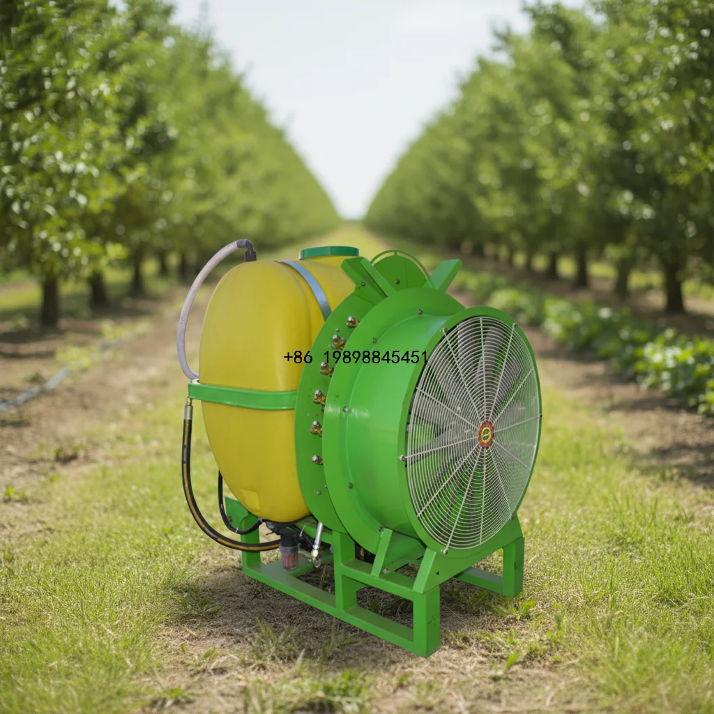 Approved High Pressure Gear-Driven Backpack Sprayer with Water Pump for Orchard Pesticide Application Air Blast Sprayer