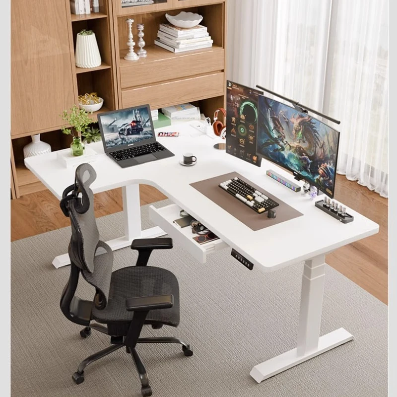 

Corner Electric Lifting Table Mobile Home E-sports Office Computer Standing Desk