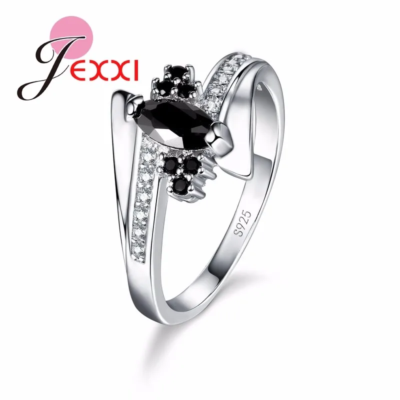 Fashion 925 Sterling Silver Finger ring For WomenShiny Color Cubic Zirconia Wonderful Gifts For Girls/Ladies Top Sale
