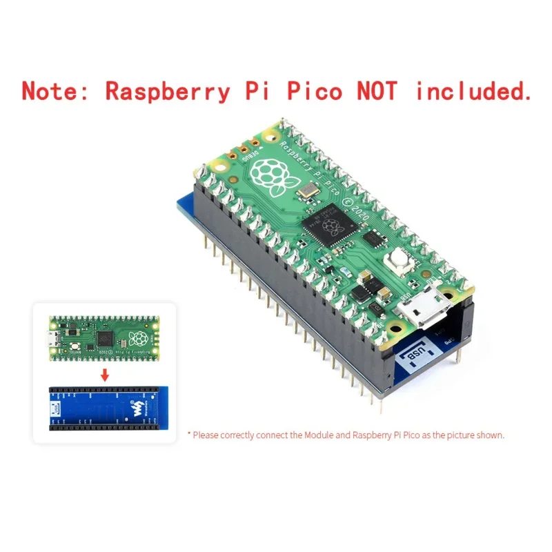 Bouclier d'installation de carte pour RPI Raspberry Pi PICO H WH RP2040, accessoires d'extension, mode touristes, technologie HAT, 6 000