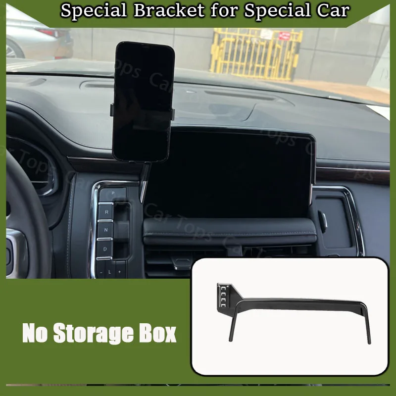 Mobile Phone Holder for Chevrolet Suburban 12th 2021 2022 2023 2024 GPS Screen Cell Stand Support Gravity Car Mount Accessories