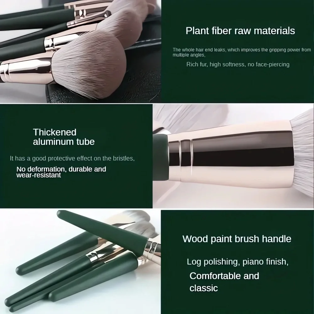 14-piece Makeup Brush Wooden Handle Set Soft Fluffy Eyeshadow Brush Concealer Brush Blush Brush Eyebrow Brush Makeup Brush Blend