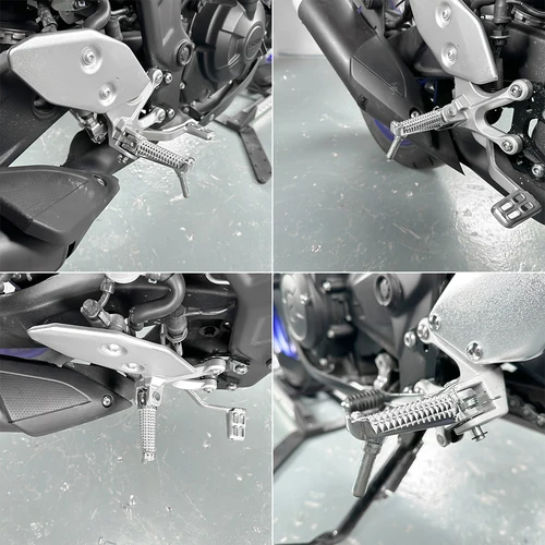 Imagen 2 del producto Reposapiés delantero para motocicleta YAMAHA YZF, R125, R25, R3, MT125, MT25, MT03, MT09, FZ09, MT10, MT07, FZ6, XJ6 For MT15 MT07 MT09 Tracer 700 900 FJ09 FZ07 FZ10 FZ1 FZ8 XSR 700 900 FZS 600 XJ6N XJR FJR 400 1300 12