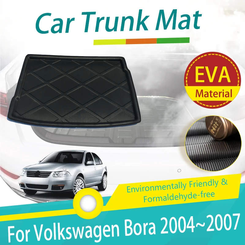 

Car Rear Trunk Mats For VW Volkswagen Bora Hatchback 2004 2005 2006 2007 EVA Boot Carpet Cargo Pad Suitcase Rug Auto Accessories