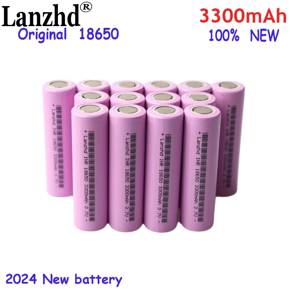 

2024 NEW Battery pack 18650 3.7V Li Ion Lithium 3300mAh 17A Batteries For 24V 36V 48V Battery pack Scooter Battery