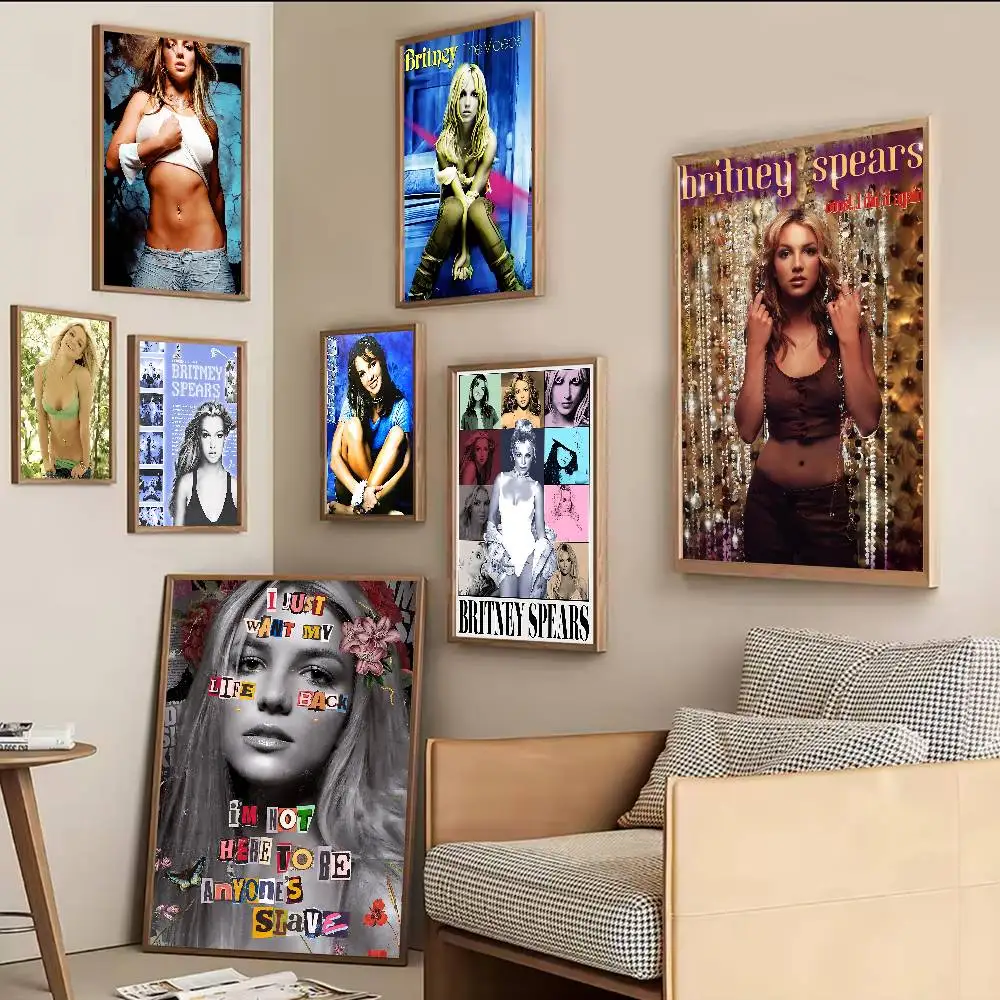 Britney Spears cantante Pop música impresiones y carteles de buena calidad impresiones de papel blanco carteles obra de arte decoración de pared