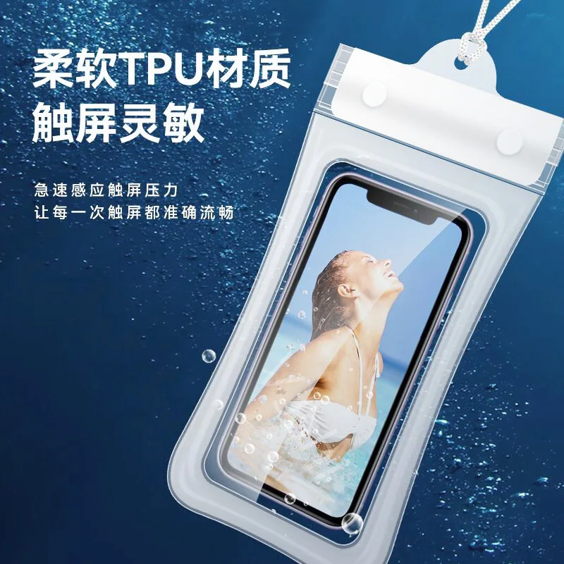 Touchscreen Phone Waterproof Drifting Swimming Photography Sealed Diving Bag Airbag Takeaway Waterproof Protective Cover