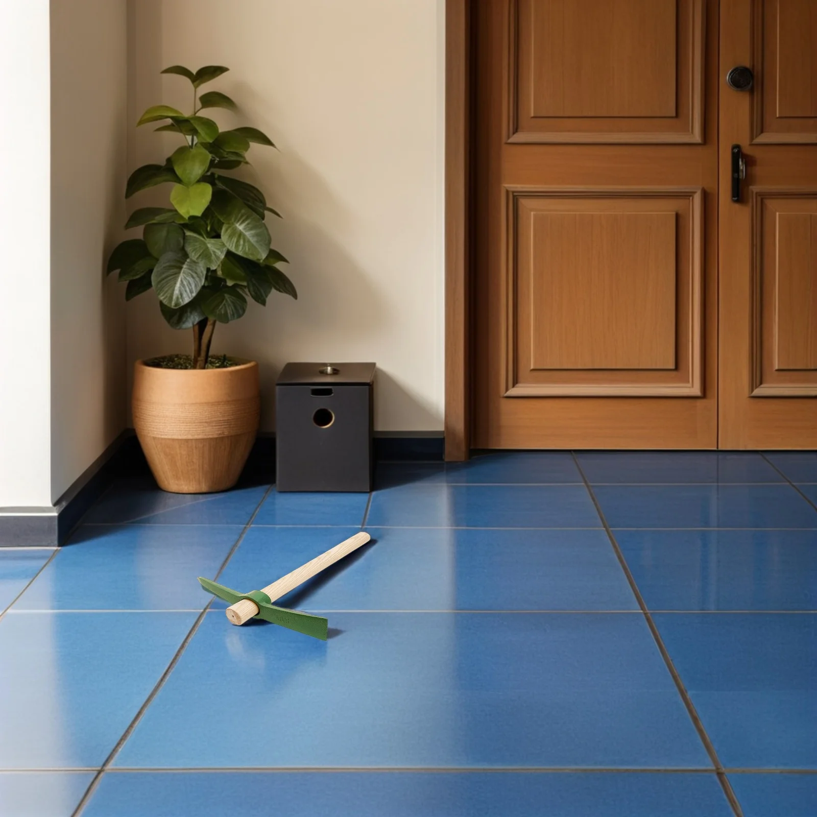 مجرفة حديقة من الخشب الصلب الفاخرة أداة البستنة شديدة التحمل لزراعة إزالة الأعشاب الضارة مجرفة صغيرة محمولة مقاومة للصدأ للزهور الخارجية #1