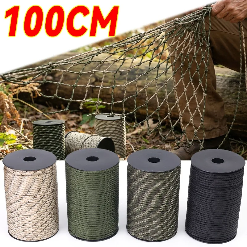 

Multi-Purpose Outdoor 100-Meter Spooled 9-Core Parachute Rope Suitable for Parachuting and Outdoor Activities Accessories Parts