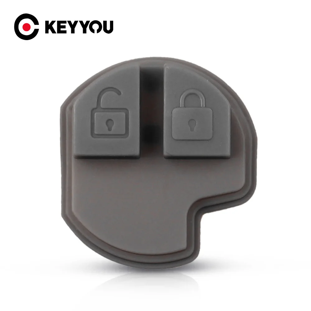 KEYYOU 2 Buttons Remote Key Fob Rubber Pad For Suzuki Swift SX4 Liana Aerio Vitara Jimny Key Case Cover