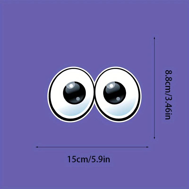 

1PC Fun Big Eyes Decal, Perfect for Skateboards, Phone Cases, Notebooks and Various Items