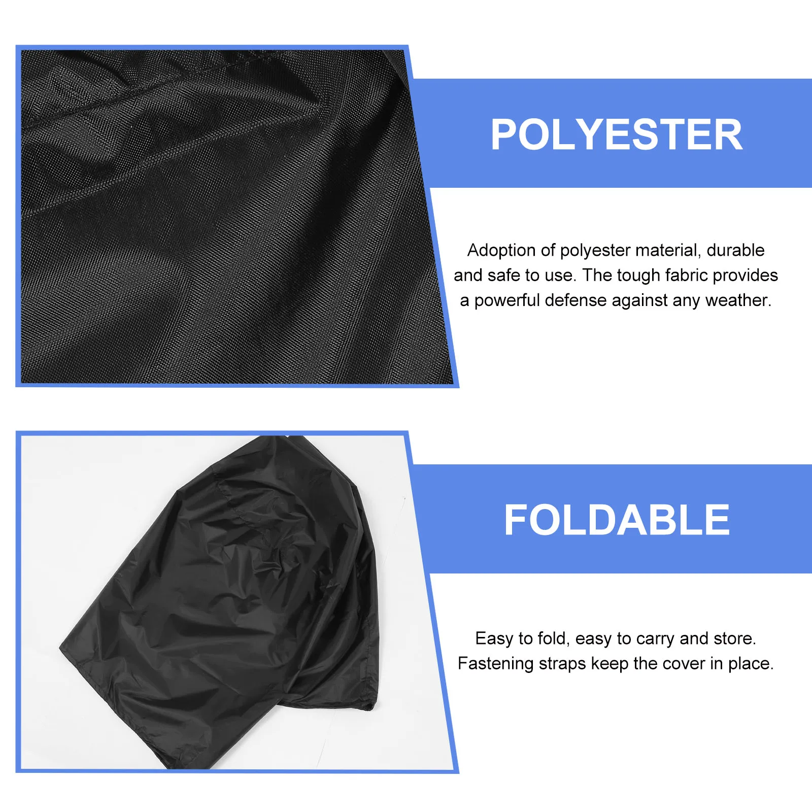 

77Cm Round Waterproof Bbq Cover 190D Durable Polyester For Gas Electric Grills Dust Rain Protection Black Silver Color Available