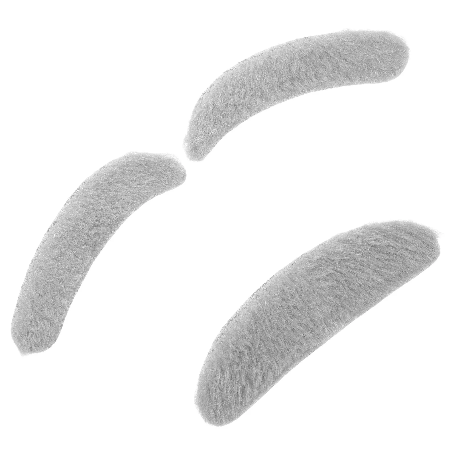 1Set Realistic Eyebrows and Fake Mustache Set Grandpa Costume Prop for Halloween Party Beard Makeup Fake Beard Mustache