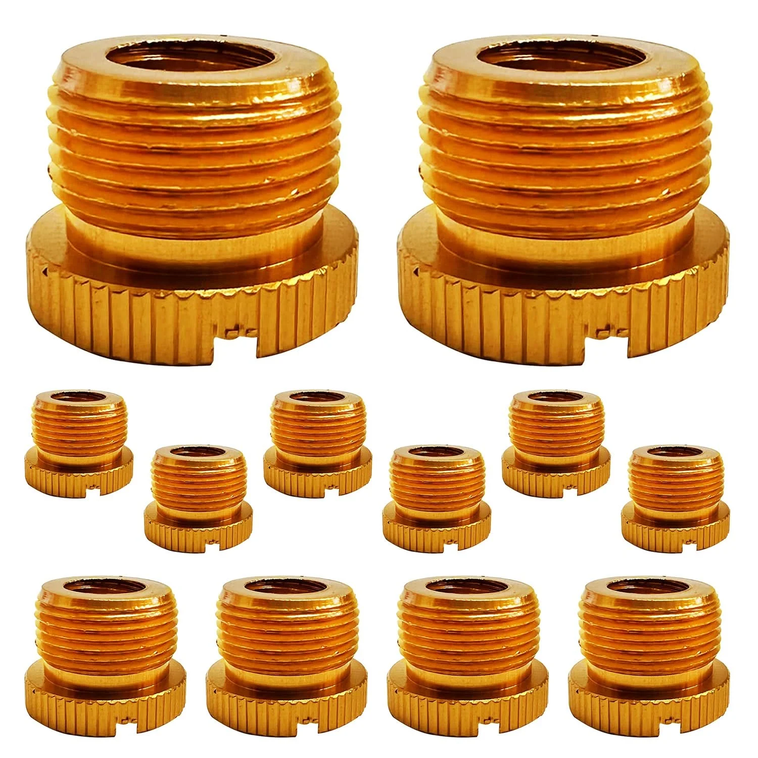 

5 Core Mic Stand Adapter 5/8 Male to 3/8 Female Screw Thread Conversion Connector MS ADP M GLD 12PCS