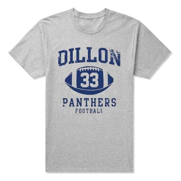 Men 100% Cotton Vintage High Quality friday night  Dillon Panthers  tim riggins dillon 33   t-shirt  Camisetas Cloth  panthers