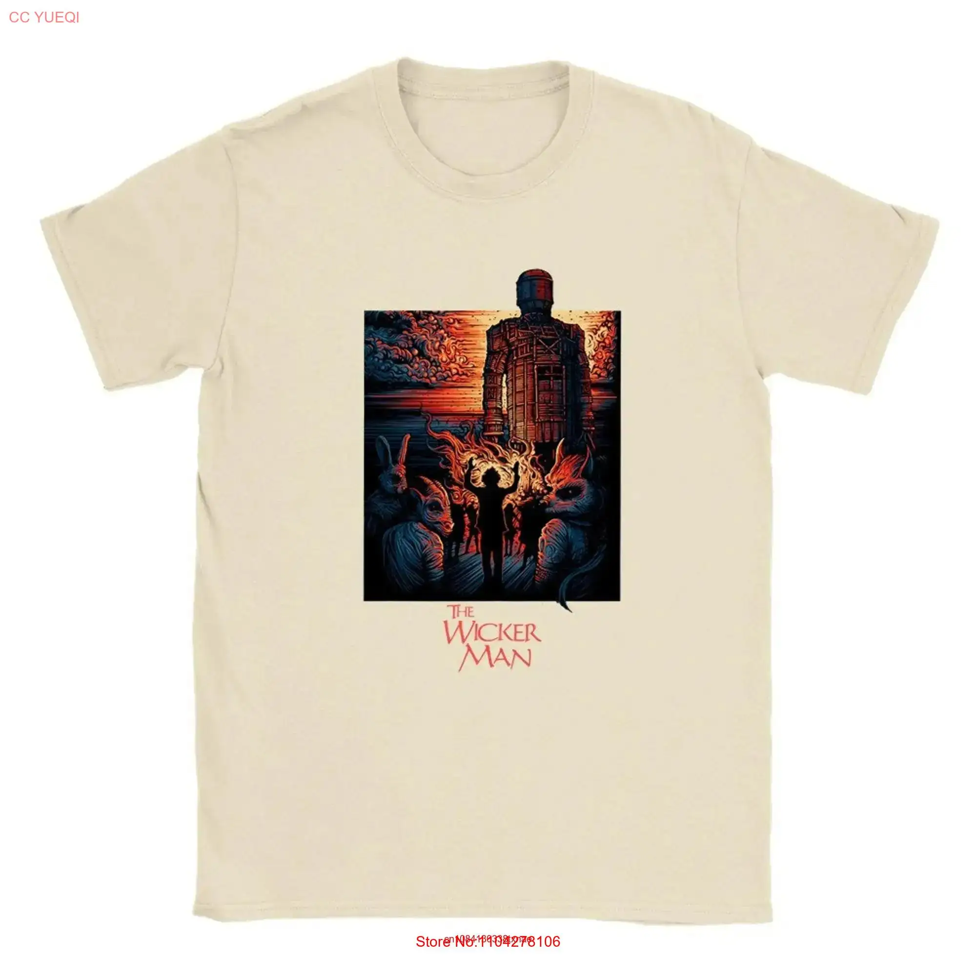 Wicker Man Vintage T Shirt Cult Classic Tribute with Retro Horror Vibe Old Best Movie long or short sleeves