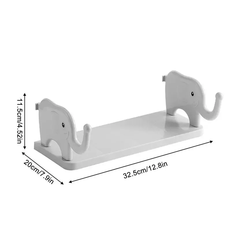 Elephant Wall Shelves Floating Wall Mounted Holder Shelves Organizer Display Wall Hanger for Living Room Entryway Bedroom Decor