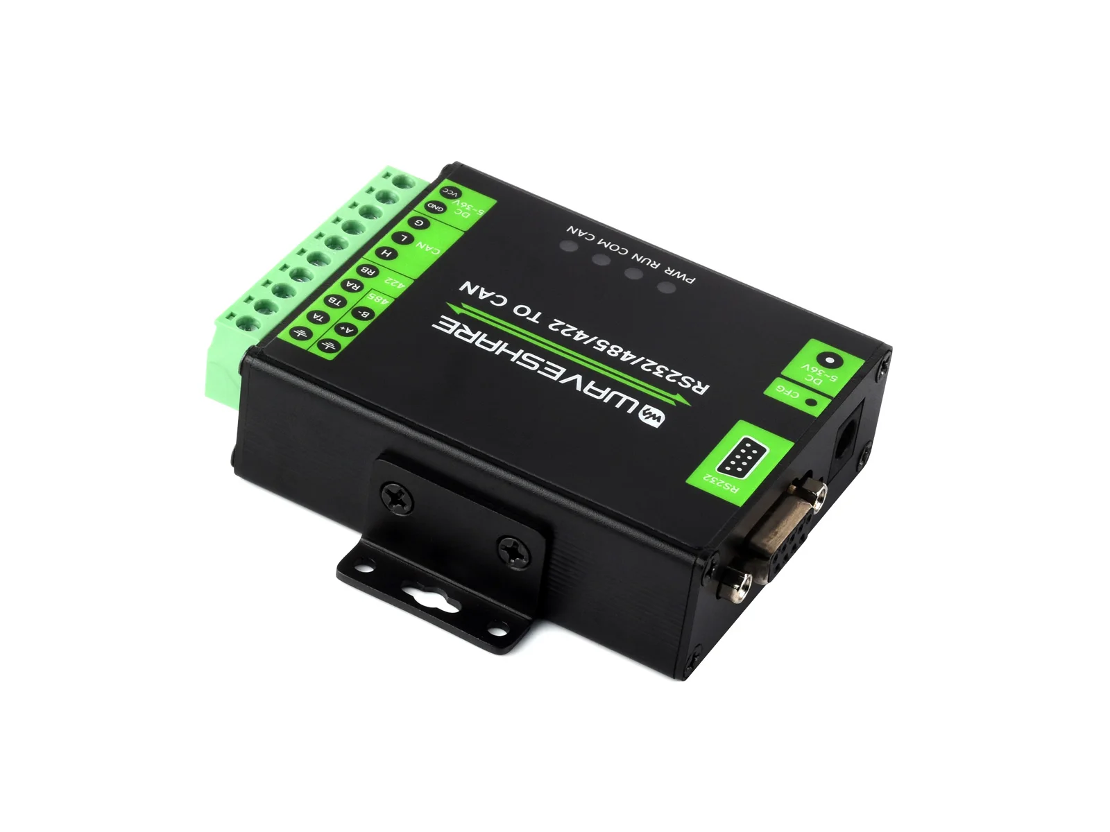 Waveshare RS232/485/422 To CAN Industrial Isolated Converter, Supports Modbus RTU Conversion, Multiple Protection Circuits