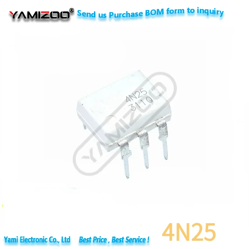 100PCS 4N25 DIP6 DIP DIP-6 photoelektrischen koppler neue und original – Detail 1