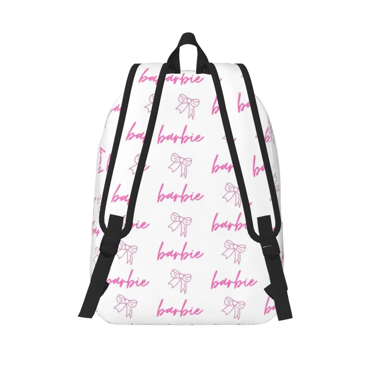 Mochila de lona sin costuras personalizada para niños y niñas, bolsa de viaje para la Escuela Universitaria, Barbies Princesse Doll, se adapta a computadora portátil de 15 pulgadas