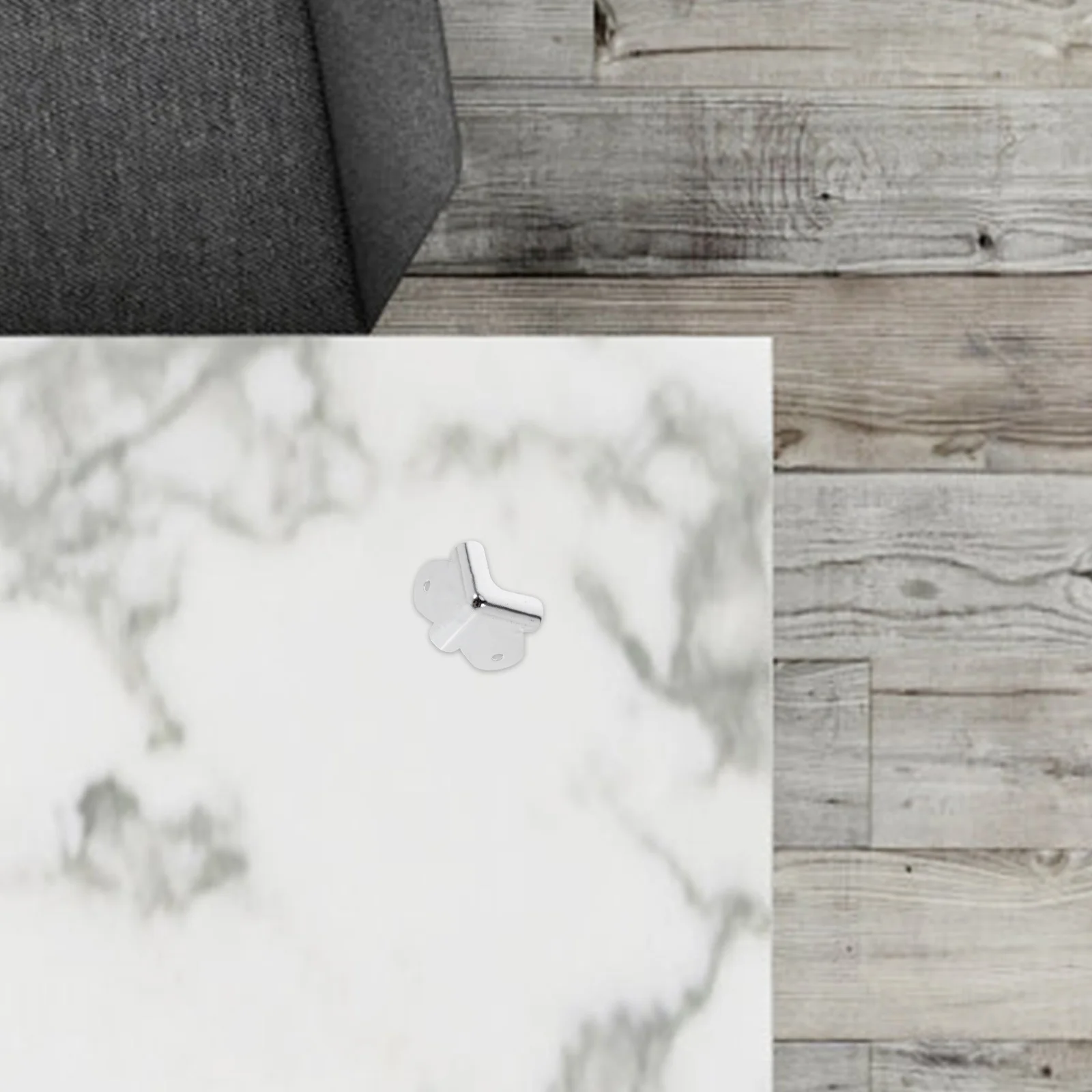 

4Pcs Metal Iron Corner Guards High Strength Shockproof Furniture Protectors Flight Case Table Edge Guards Heavy Duty Five