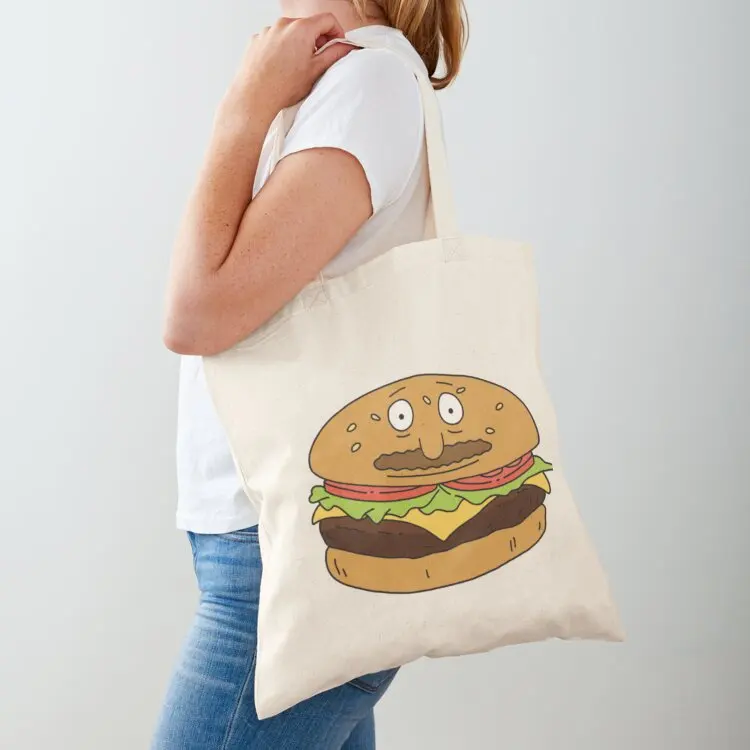 

Bob as a Burger Tote Bag Cloth bags tote bags cloth bags reusable grocery tote men