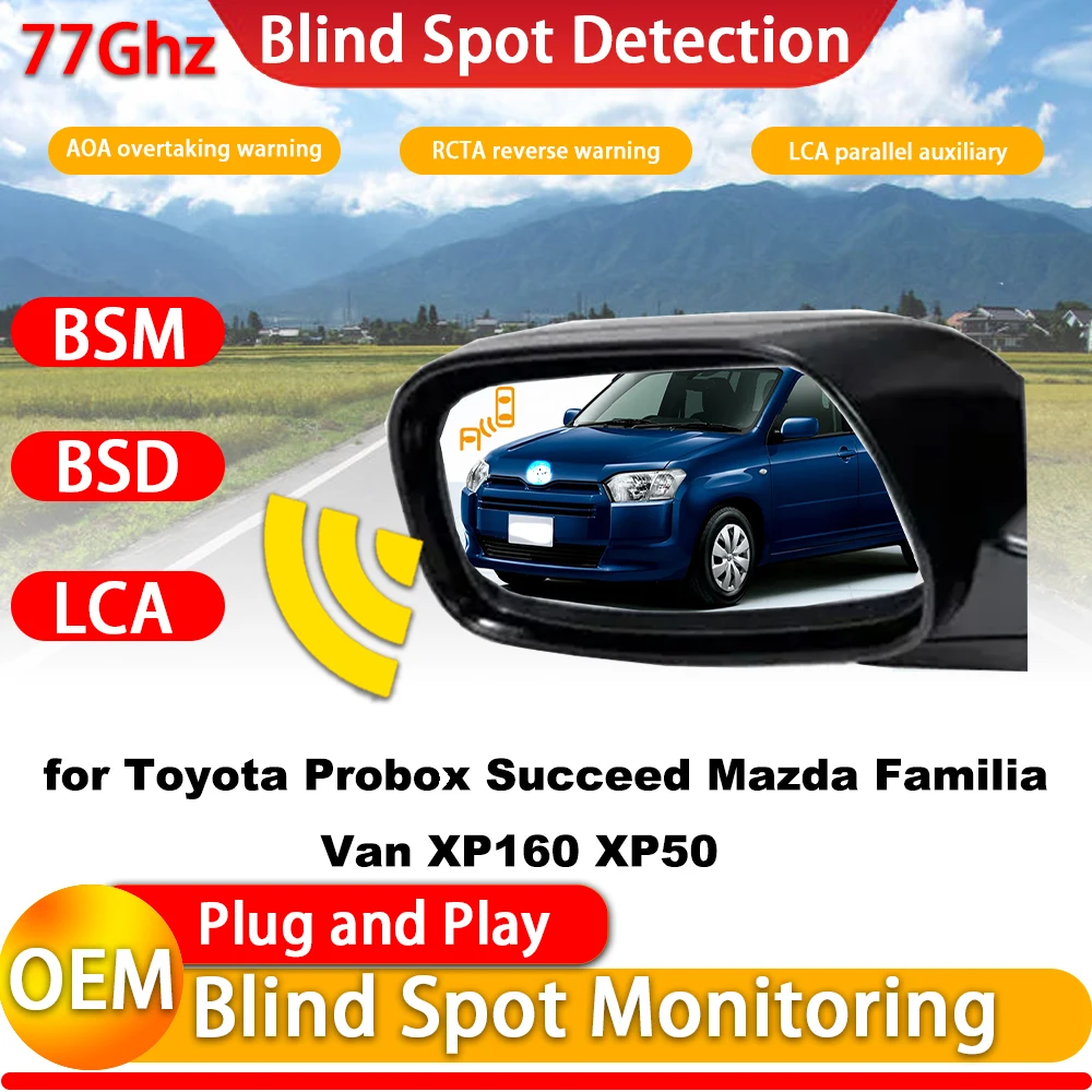 for Toyota Probox Succeed Mazda Familia Van XP160 XP50 OEM Blind Spot Monitor Detection Rear Cross Traffic Alert RCTA BSM System