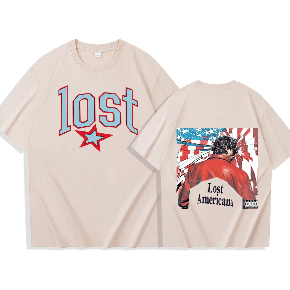 تي شيرت MGK Lost Americana Machine Gun Kelly تي شيرت Harajuku برقبة دائرية كاجوال هدية #6