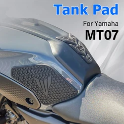 Motorcycle Side Tank Pad Anti Scratch Decal For Yamaha MT07 MT 07 MT-07 2021 2022 2023 2024 Accessories Rubber Non-slip Sticker