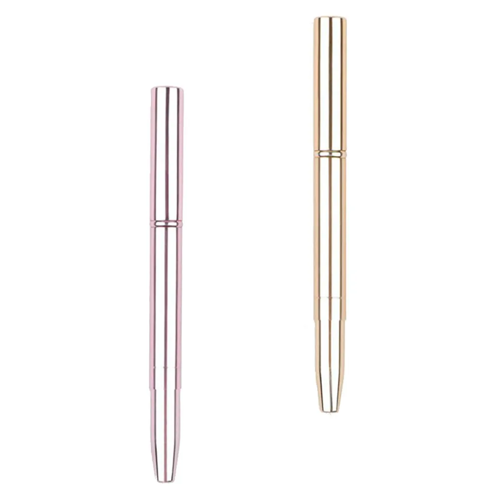 2pcs Lip Brush Makeup Tools Double-Ended Lipstick Applicator Compact Portable Brush For Beauty Salon Home Use Makeup