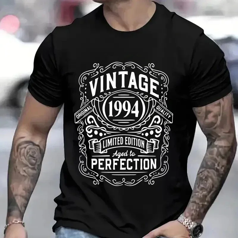 40th Birthday T-shirts Vintage 1984 Aged To Perfection Tshirts 20th/30th/50th/60th/70th/80 Tees Unisex Tops Born in 1984 Gift