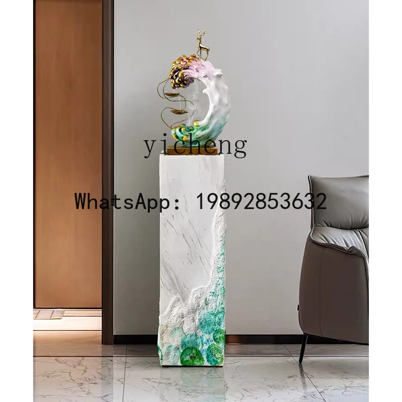 entrance aisle light luxury decoration flowing water fountain ornament modern simple rockery waterscape art