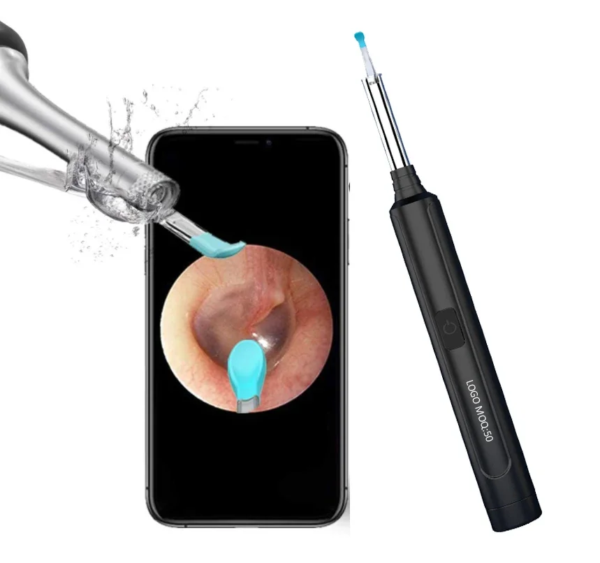 Ear Wax Removal Endoscope Otoscope Earwax Remover Tools with 1080P FHD Camera 6 Led Lights Wireless Connected Ear Cleaner USB Ce