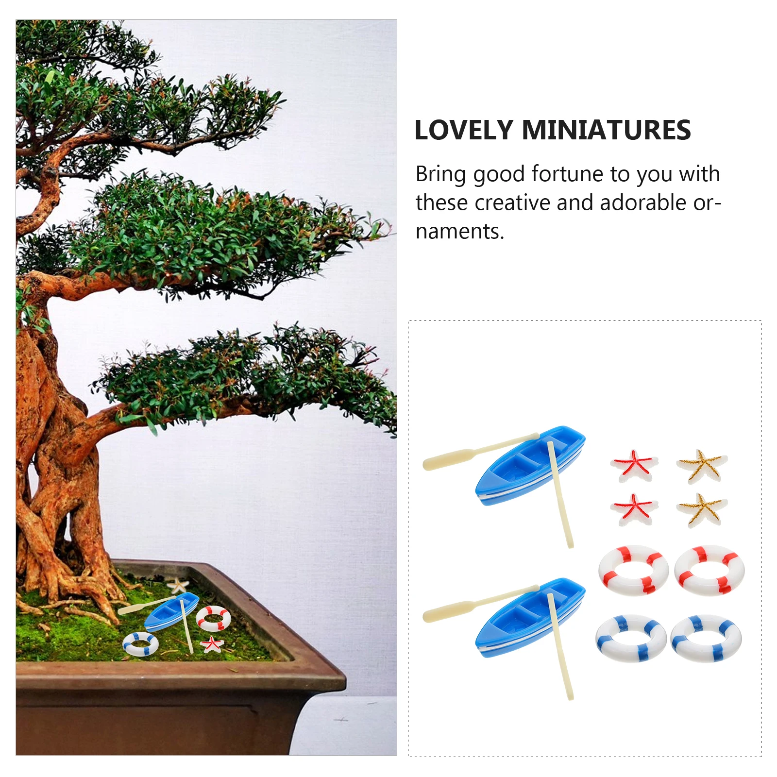 

Sea View Ornaments Nautical Miniatures Living Room Decor Crafts Vintage Buoy Resin for Woman