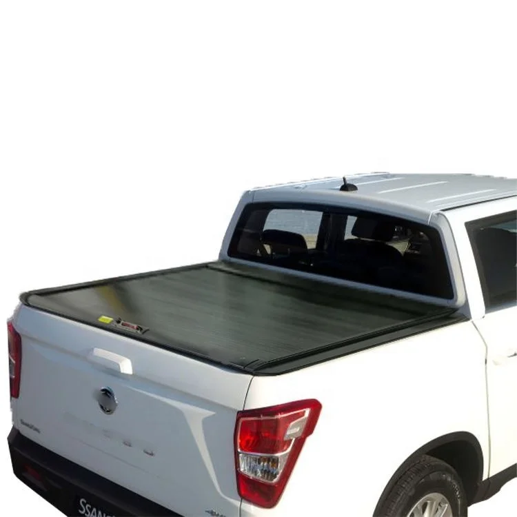 

Aluminum Hard Retractable Manual Pickup Truck Bed Cover Tonneau Cover For Ssangyong Musso