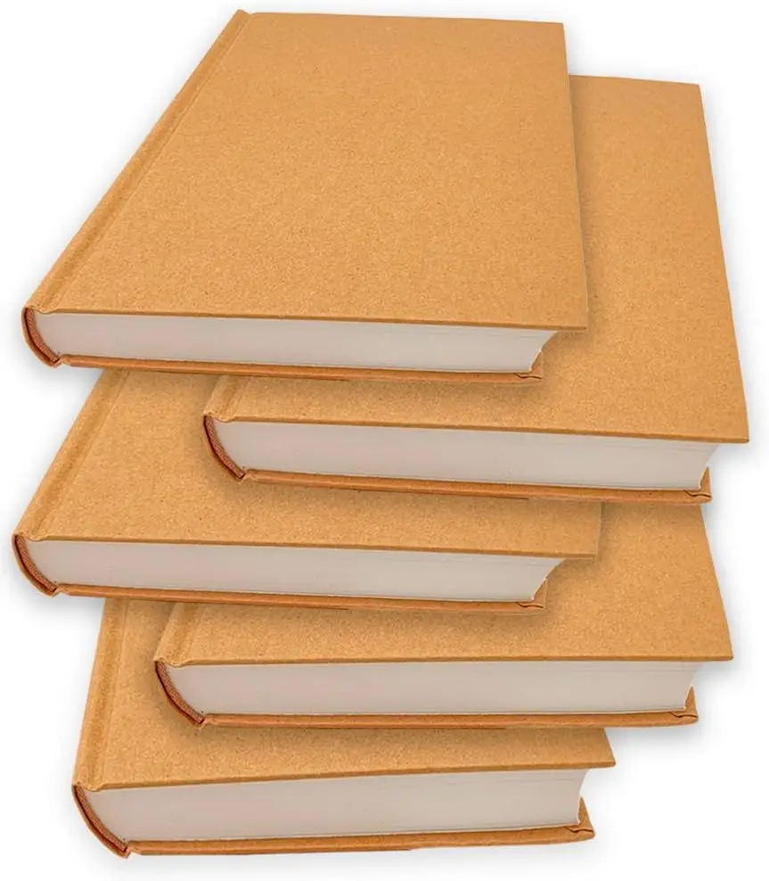 

Hardcover Sketch Book, 5.5x8.25 Inch, 120 Sheets Blank Drawing Paper for Adults & Kids, Kraft Cover
