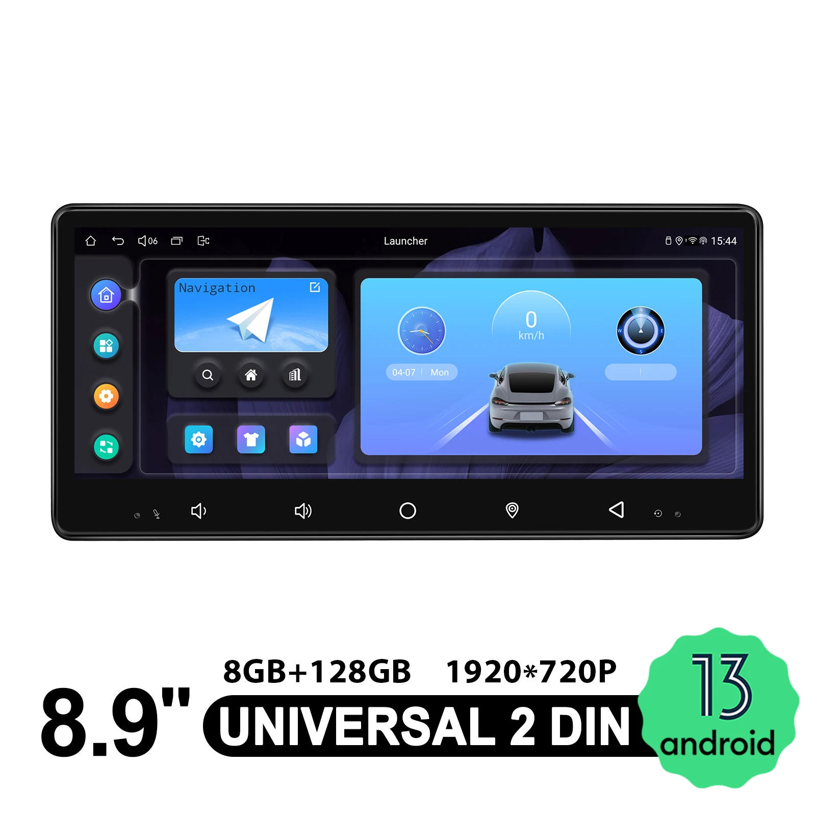 

JOYING 2025 Newest 2Din Car Stereo Bluetooth Carplay 8.9" Touch Screen GPS Navigation FM RDS Radio Multimedia MP5 Player