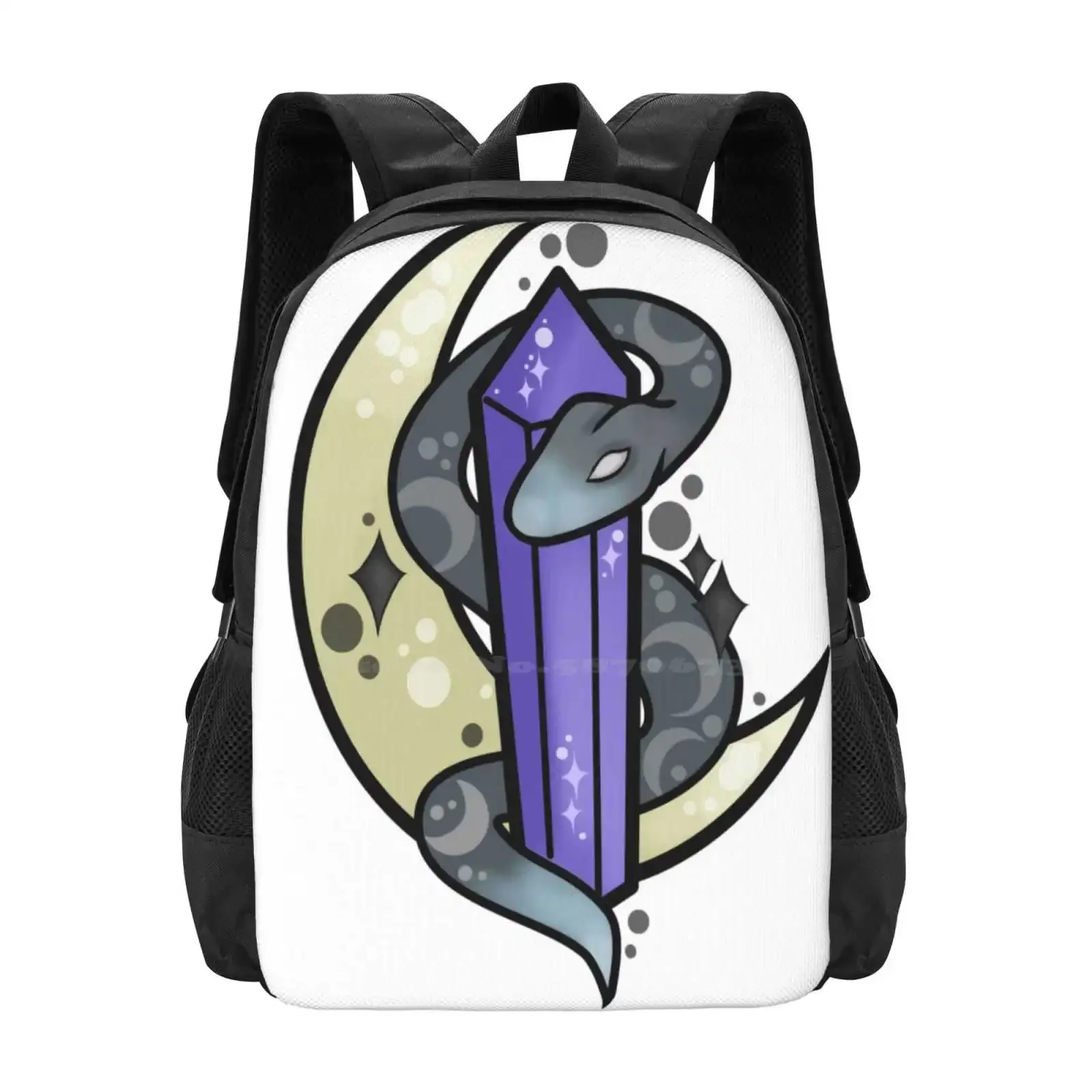 

Quest Hot Sale Schoolbag Backpack Fashion Bags Snake Crystal Moon