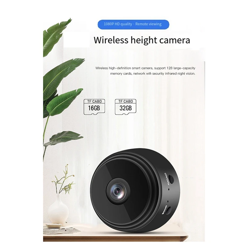 A9 Camera Wifi Camera Home HD Security Camera Outdoor Sports Camera Webcam Black
