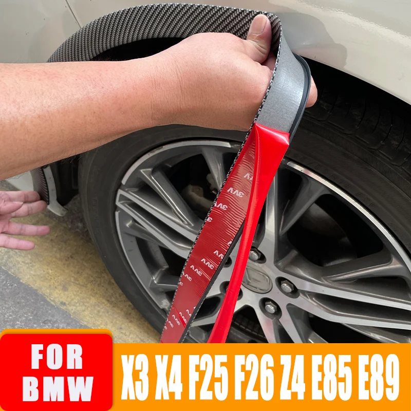 

Car Wheel Eyebrow Styling Collision Avoidance Stickers Vinyl Rubber Seal Trim Strip For BMW X3 X4 F25 F26 Z4 E85 E89 Accessories