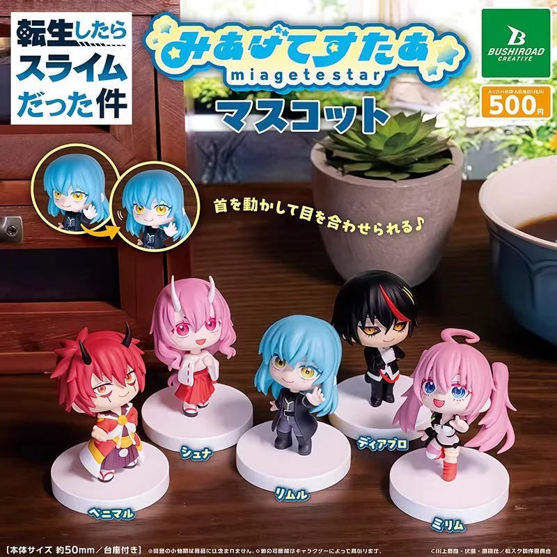 

Набор из 5 фигурок Gashapon みあげてすたぁ That Time I Got Reincarnated as a Slime, игрушки для детей, подарок, коллекционные модели, украшения