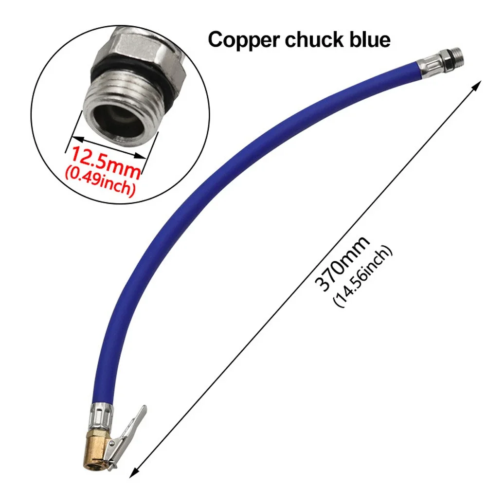 Car Tire Inflator Hose Portable Tire Inflation Extension Tube Flexible Tyre Air Compressor Pipe Thread Nozzle for Car Automobile