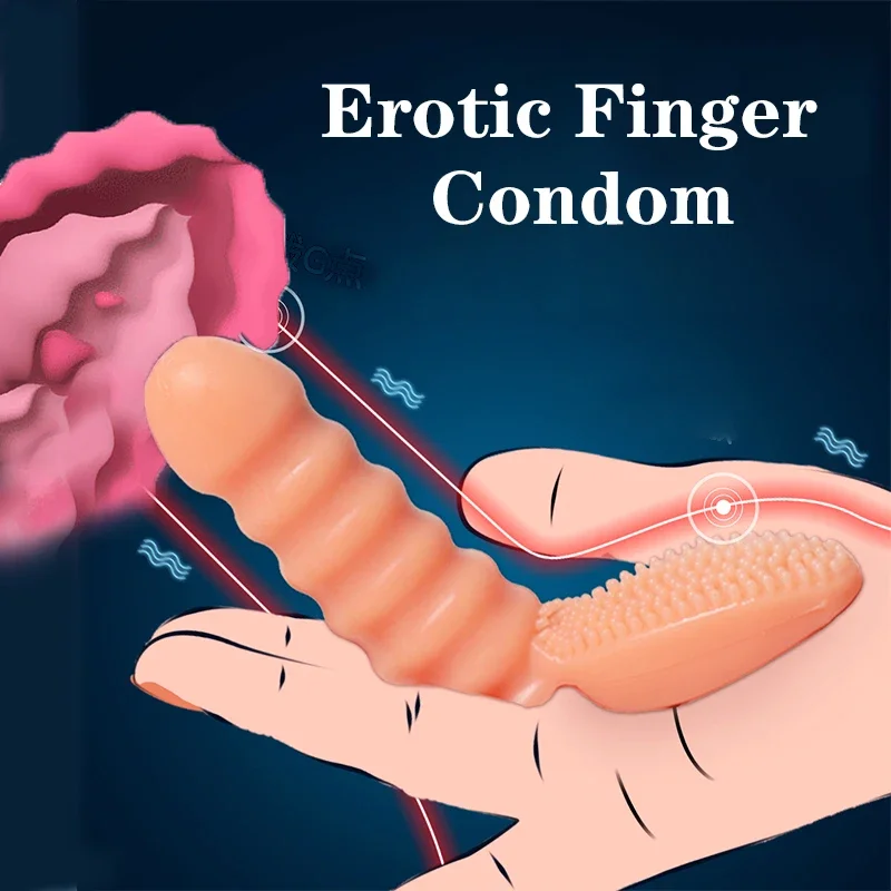 Vibrerende Vinger Manchet Clitoris Stimulatie Condoom Volwassen Seksspeeltjes Voor Vrouw Masturbator Vibrator 18 + Tool Lesbisch Erotisch Product