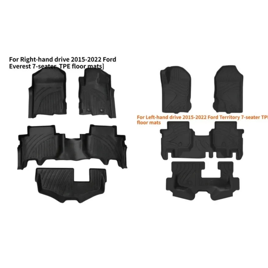 

For 2015-2025 Ford Everest Left-hand Drive/right-hand Drive Car Floor Mats TPE Floor Mats Trunk Mat
