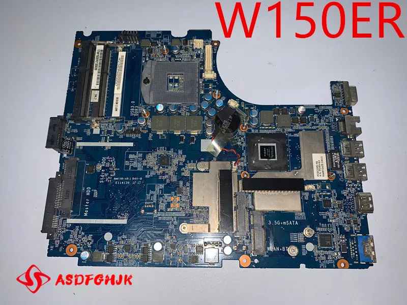 Original FOR CLEVO W150er Laptop Motherboard 6-71-w15e0-d04 FOR Hasee FOR Raytheon   tested good free shipping