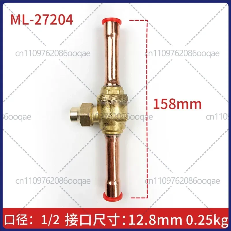 1pcs new ML‑27204 Refrigerant Ball Valve For Cold Storage Central Air Conditioner 1/2
