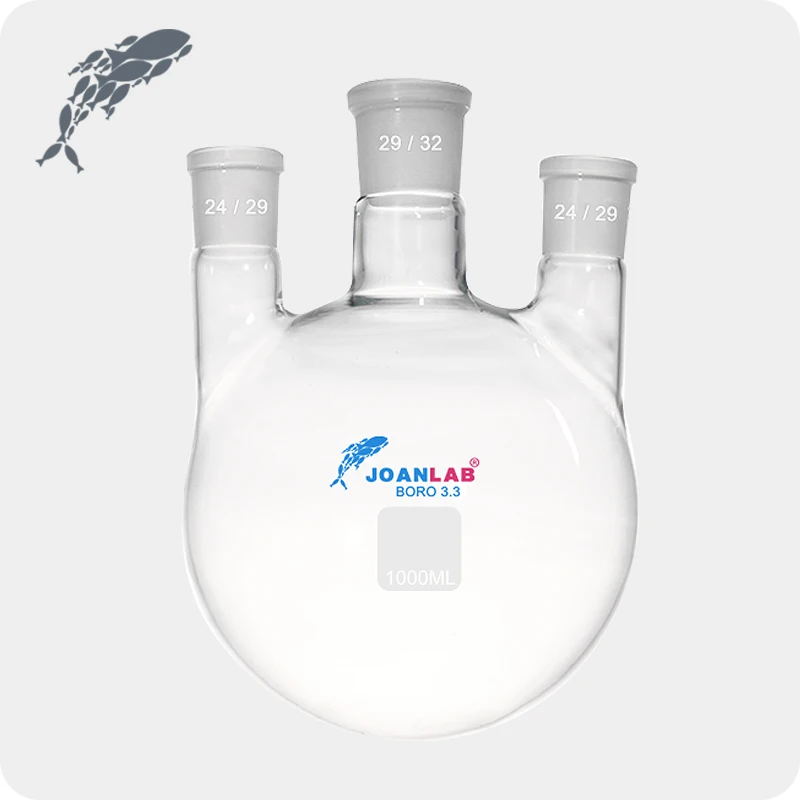 

JOANLAB Glassware Round Bottom Boiling Flask Chemistry Glassware Kit Frosted Mouth