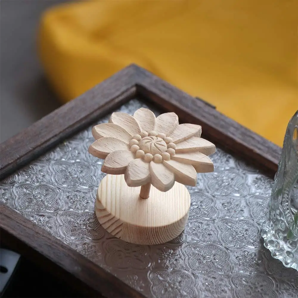 

DIY Wooden Daisy Essential Oil Diffuser Creative Refillable Flower Shape Aromatherapy Diffuser Volatile Simple